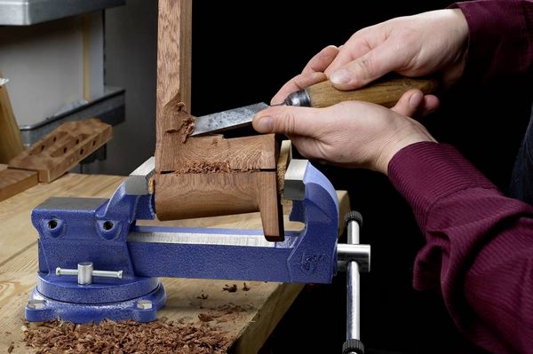 Produktbild: TOOLCRAFT Schraubstock TO-10398732 Backenbreite: 125 mm Spann-Weite (max.): 150 mm