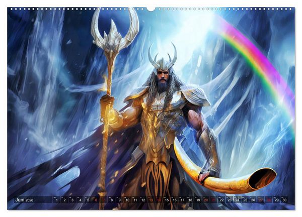 Produktbild: G&ouml;tterd&auml;mmerung - Der Ragnar&ouml;k in der nordischen Mythologie (Wandkalender 2026 DIN A2 quer), CALVENDO Monatskalender