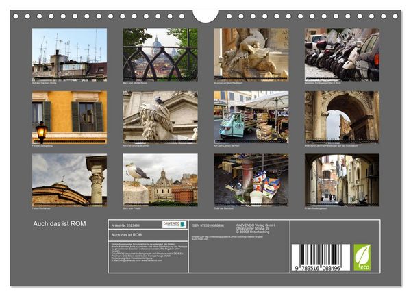 Produktbild: Auch das ist ROM (Wandkalender 2026 DIN A4 quer), CALVENDO Monatskalender