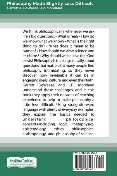 Produktbild: Philosophy Made Slightly Less Difficult (2nd Edition)