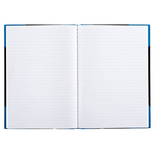 Produktbild: Idena Notizbuch Kladde liniert 96 Blatt 70g/m&sup2; schwarz/blau DIN A5