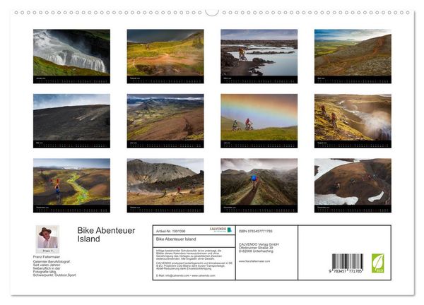 Produktbild: Bike Abenteuer Island (hochwertiger Premium Wandkalender 2026 DIN A2 quer), Kunstdruck in Hochglanz