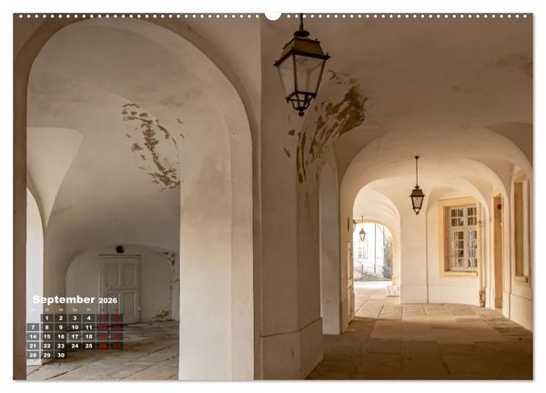 Produktbild: Schloss Solitude bei Tag und bei Nacht (Wandkalender 2026 DIN A2 quer), CALVENDO Monatskalender