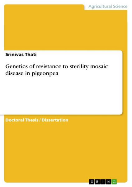 Produktbild: Genetics of resistance to sterility mosaic disease in pigeonpea