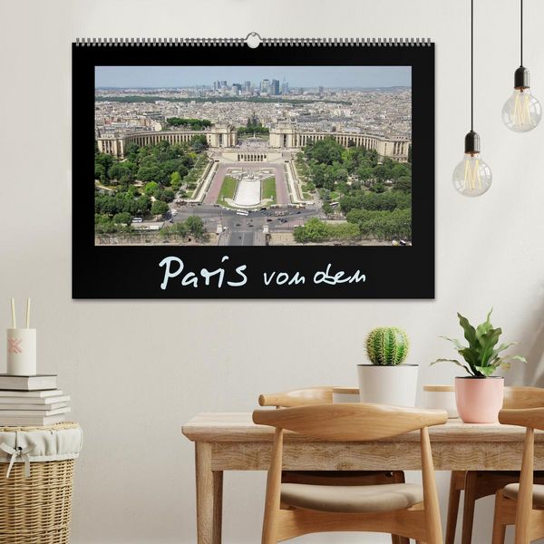 Produktbild: Paris von oben (Wandkalender 2026 DIN A2 quer), CALVENDO Monatskalender