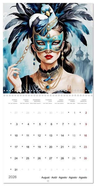 Produktbild: Transformation fascinante (Calendrier mural carr&eacute; 2026 30x30 cm) Calendrier double avec une page pour vos prises de notes
