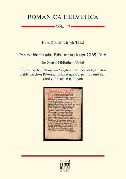 Produktbild: Das waldensische Bibelmanuskript C169 [706] der Zentralbibliothek Z&uuml;rich
