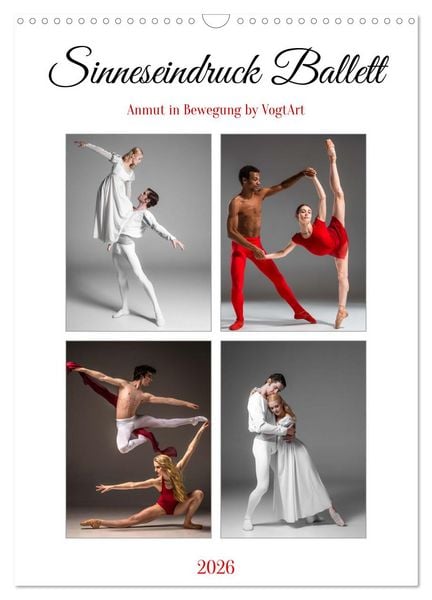 Produktbild: Sinneseindruck Ballett (Wandkalender 2026 DIN A3 hoch), CALVENDO Monatskalender
