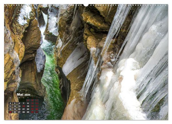 Produktbild: Winterzauber in der Breitachklamm bei Oberstdorf (Wandkalender 2026 DIN A2 quer), CALVENDO Monatskalender