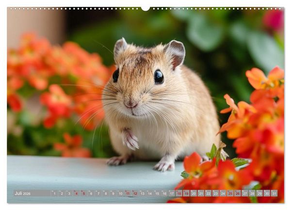 Produktbild: Maus im Haus - der Gerbil Kalender (Wandkalender 2026 DIN A2 quer), CALVENDO Monatskalender