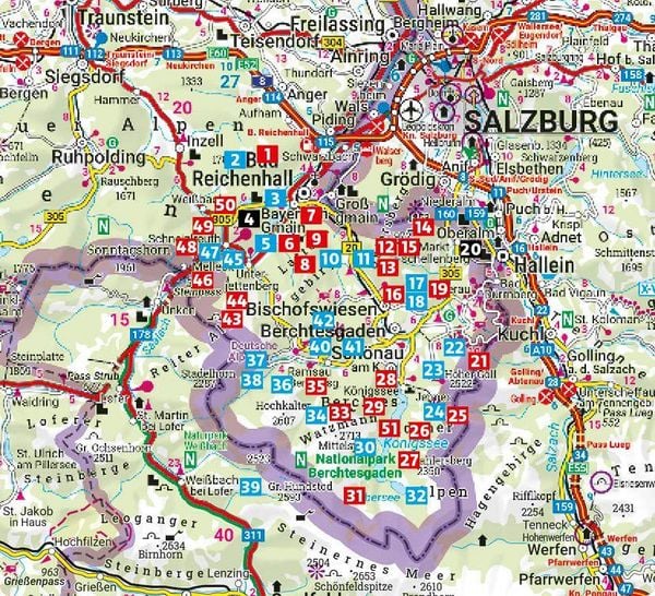 Produktbild: ROTHER Wanderf&uuml;hrer Berchtesgadener Land. 51 Touren &ndash; Berchtesgaden, Bad Reichenhall, Nationalpark Berchtesgaden, K&ouml;nigssee