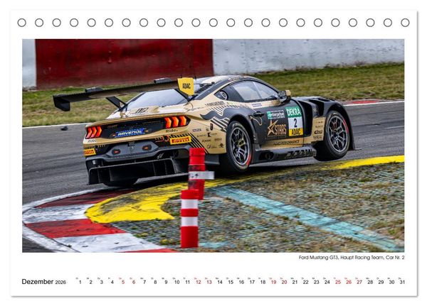 Produktbild: Wilde Mustangs am N&uuml;rburgring (Tischkalender 2026 DIN A5 quer), CALVENDO Monatskalender