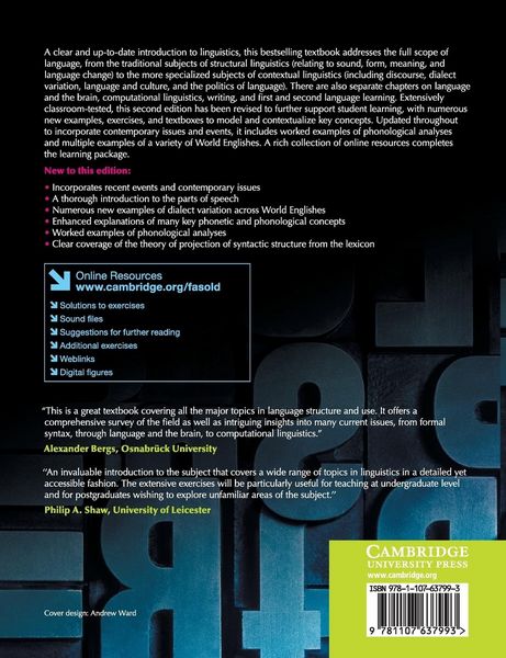 Produktbild: An Introduction to Language and Linguistics