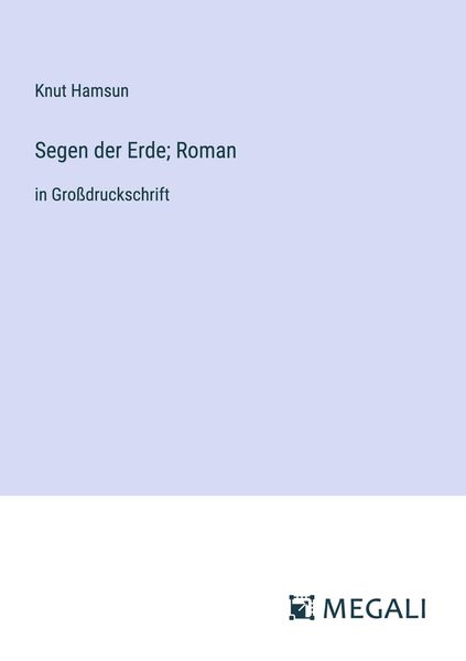 Produktbild: Segen der Erde; Roman