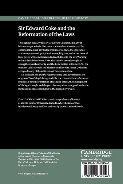 Produktbild: Sir Edward Coke and the Reformation of the Laws
