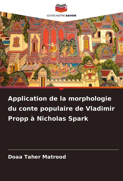 Produktbild: Application de la morphologie du conte populaire de Vladimir Propp &agrave; Nicholas Spark