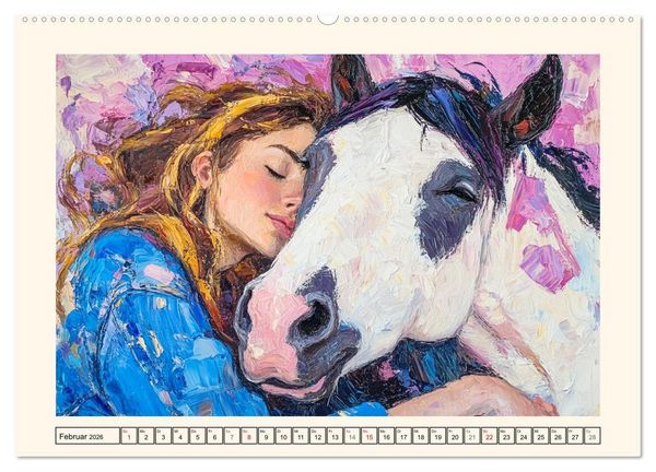 Produktbild: Seelenverwandte. Frauen und Pferde. Die Magie der Verbundenheit (Wandkalender 2026 DIN A2 quer), CALVENDO Monatskalender