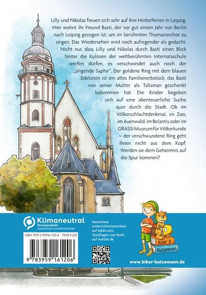 Schatzsuche in Leipzig - Lilly und Nikolas auf der Suche nach dem singenden Saphir