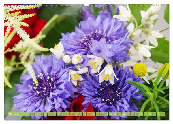Produktbild: Blumen - Eine bunte Mischung (Wandkalender 2026 DIN A2 quer), CALVENDO Monatskalender