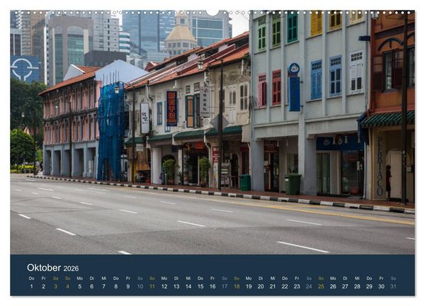 Produktbild: Singapur bei Nacht und Tag (Wandkalender 2026 DIN A2 quer), CALVENDO Monatskalender