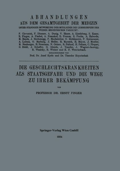 Produktbild: Die Geschlechtskrankheiten als Staatsgefahr und die Wege zu ihrer Bek&auml;mpfung