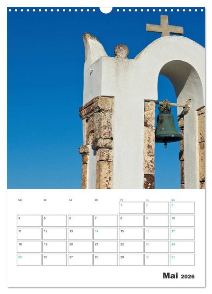 Produktbild: Santorin - Trauminsel Griechenlands (Wandkalender 2026 DIN A3 hoch), CALVENDO Monatskalender