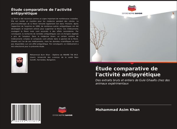 Produktbild: &Eacute;tude comparative de l'activit&eacute; antipyr&eacute;tique
