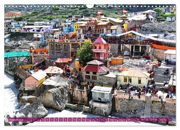Produktbild: Char Dham - hinduistische Pilgerreise im Himalaya (Wandkalender 2026 DIN A3 quer), CALVENDO Monatskalender