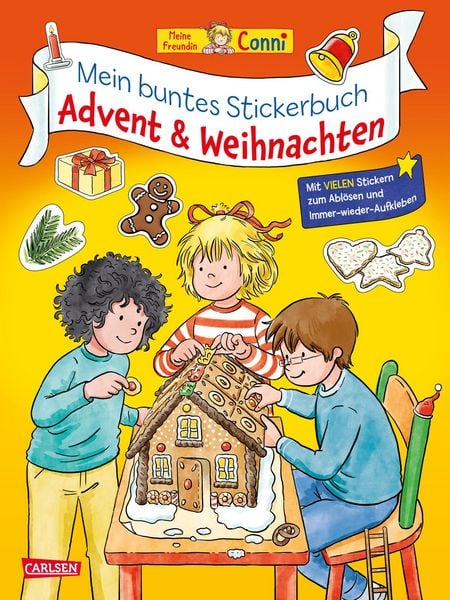 Produktbild: Conni Gelbe Reihe (Besch&auml;ftigungsbuch): Mein buntes Conni-Stickerbuch: Advent und Weihnachten