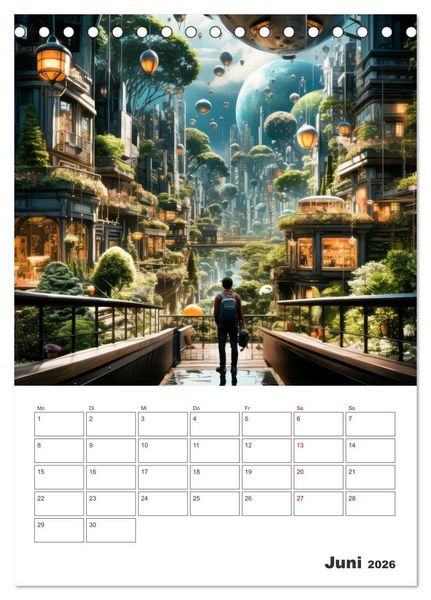 Produktbild: METAVERSE Cooler Terminplaner (Tischkalender 2026 DIN A5 hoch), CALVENDO Monatskalender
