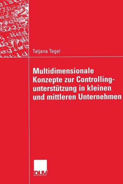 Produktbild: Multidimensionale Konzepte zur Controllingunterst&uuml;tzung in kleinen und mittleren Unternehmen