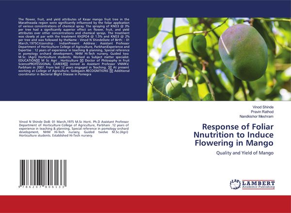 Produktbild: Response of Foliar Nnutrition to Induce Flowering in Mango