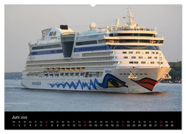 Produktbild: Schiffe auf der Elbe (Wandkalender 2026 DIN A2 quer), CALVENDO Monatskalender