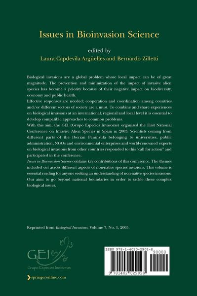 Produktbild: Issues in Bioinvasion Science