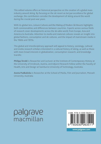 Produktbild: Leisure Cultures and the Making of Modern Ski Resorts
