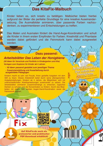 Produktbild: KitaFix Malbuch Das Leben der Honigbiene