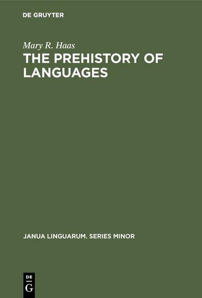 Produktbild: The Prehistory of Languages