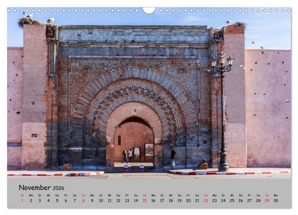 Produktbild: Marrakesch - Eine Stadt wie aus 1001 Nacht (Wandkalender 2026 DIN A3 quer), CALVENDO Monatskalender