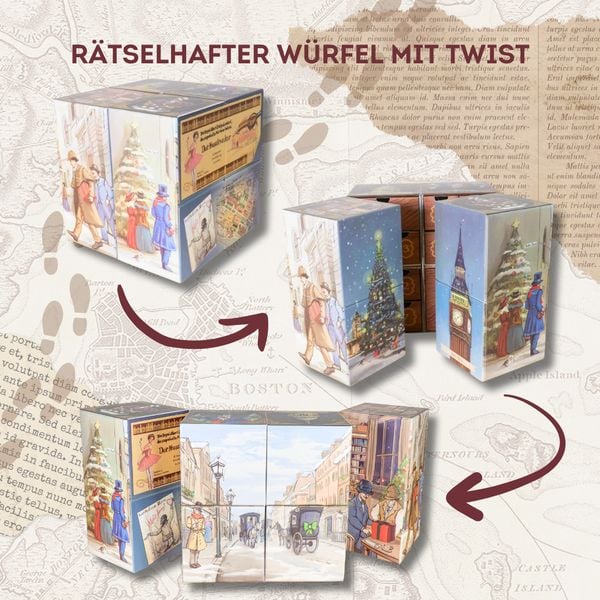 Produktbild: Escape Experience Adventskalender &ndash; Der magische R&auml;tselw&uuml;rfel: Sherlock Holmes und das mysteri&ouml;se Geschenk