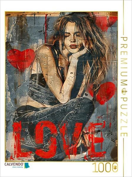 Produktbild: CALVENDO Puzzle Be in love | 1000 Teile Lege-Gr&ouml;&szlig;e 64x48cm Foto-Puzzle f&uuml;r gl&uuml;ckliche Stunden