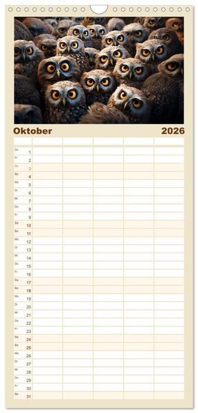 Produktbild: Familienplaner 2026 - Mehr ist einfach besser mit 5 Spalten (Wandkalender, 21 x 45 cm) CALVENDO