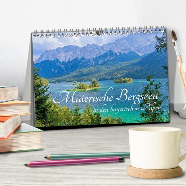 Produktbild: Malerische Bergseen in den bayerischen Alpen (Tischkalender 2027 DIN A5 quer), CALVENDO Monatskalender