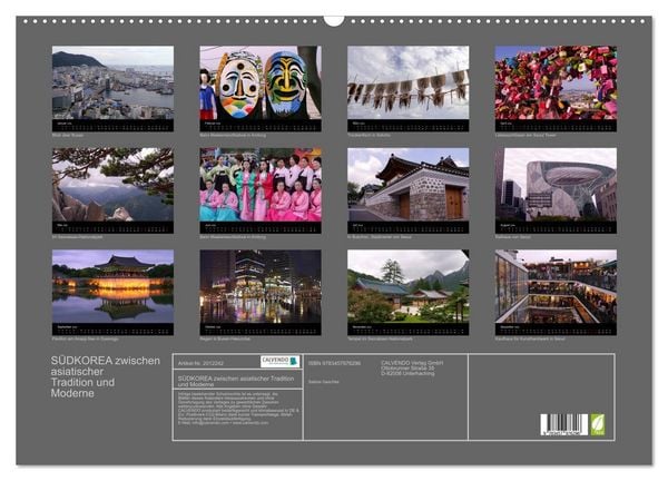 Produktbild: S&Uuml;DKOREA zwischen asiatischer Tradition und Moderne (Wandkalender 2026 DIN A2 quer), CALVENDO Monatskalender