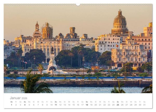 Produktbild: Cuba - Unter der Sonne der Karibik (Wandkalender 2026 DIN A2 quer), CALVENDO Monatskalender