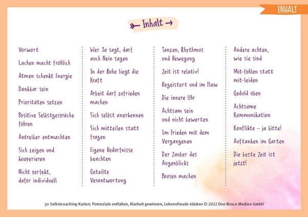 Produktbild: 30 Selbstcoaching-Karten: Potenziale entfalten, Klarheit gewinnen, Lebensfreude st&auml;rken