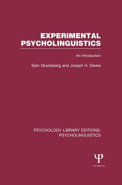Produktbild: Experimental Psycholinguistics (PLE: Psycholinguistics)