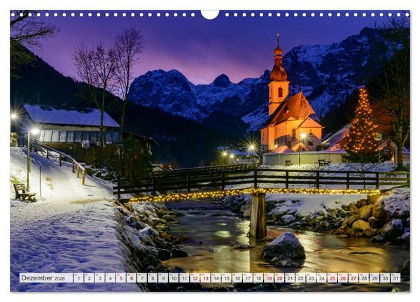 Produktbild: Oberbayerische Ansichten - Unterwegs zwischen Watzmann und Chiemsee (Wandkalender 2026 DIN A3 quer), CALVENDO Monatskalender
