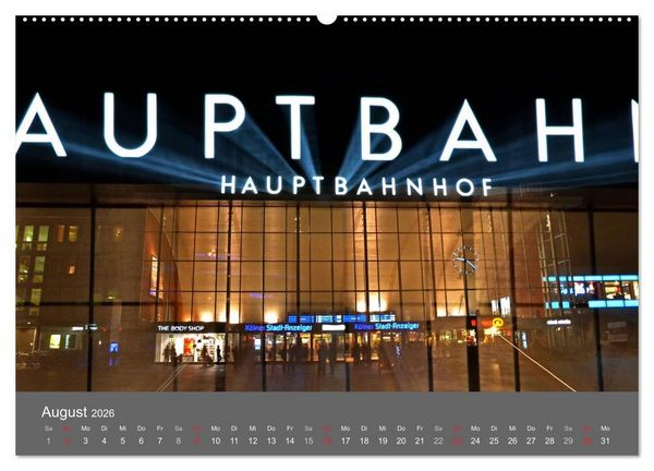 Produktbild: K&Ouml;LN BEI NACHT (Wandkalender 2026 DIN A2 quer), CALVENDO Monatskalender