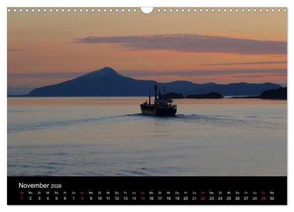 Produktbild: Impressionen von Norwegen entlang der Hurtigruten (Wandkalender 2026 DIN A3 quer), CALVENDO Monatskalender