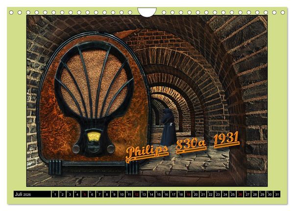 Produktbild: RADIO LEGENDEN (Wandkalender 2026 DIN A4 quer), CALVENDO Monatskalender
